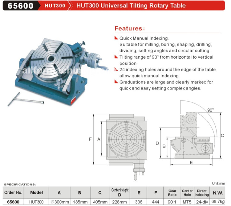 Universal Tilting Rotary Table